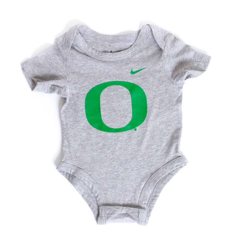 Classic Oregon O, Nike, Grey, Onesies, Kids, Infant, 779934